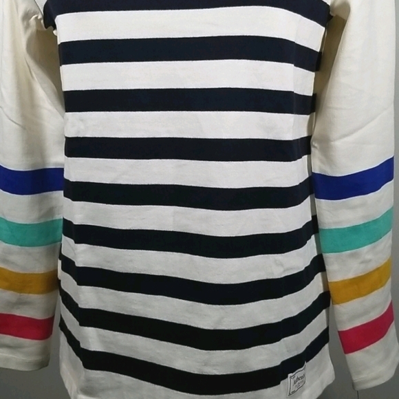 Talbots Women's Sweater 100% Cotton Knit Stripped - Picture 2 of 7